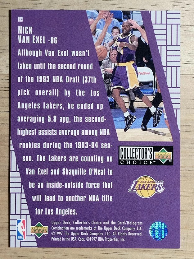 1997-98 Collector's Choice Crash the Game Scoring Redemption #R13 Nick Van Exel