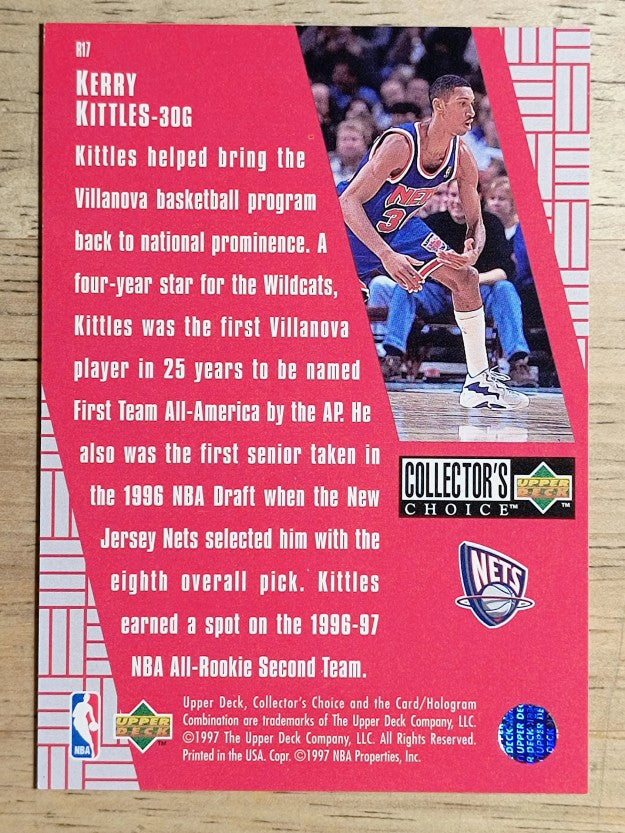 1997-98 Collector's Choice Crash the Game Scoring Redemption #R17 Kerry Kittles