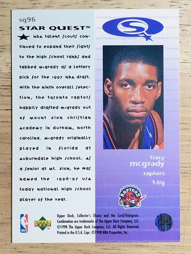 1997-98 Collector's Choice StarQuest #96 Tracy McGrady (NM)