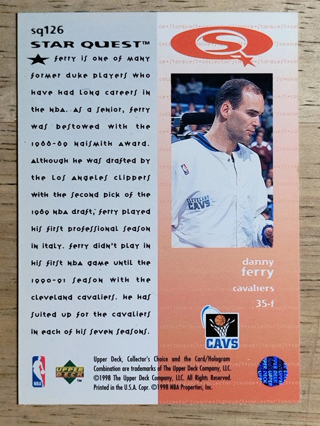 1997-98 Collector's Choice StarQuest #126 Danny Ferry