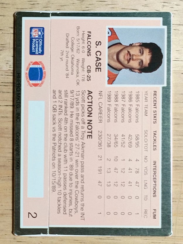 1990 Action Packed #2 Scott Case