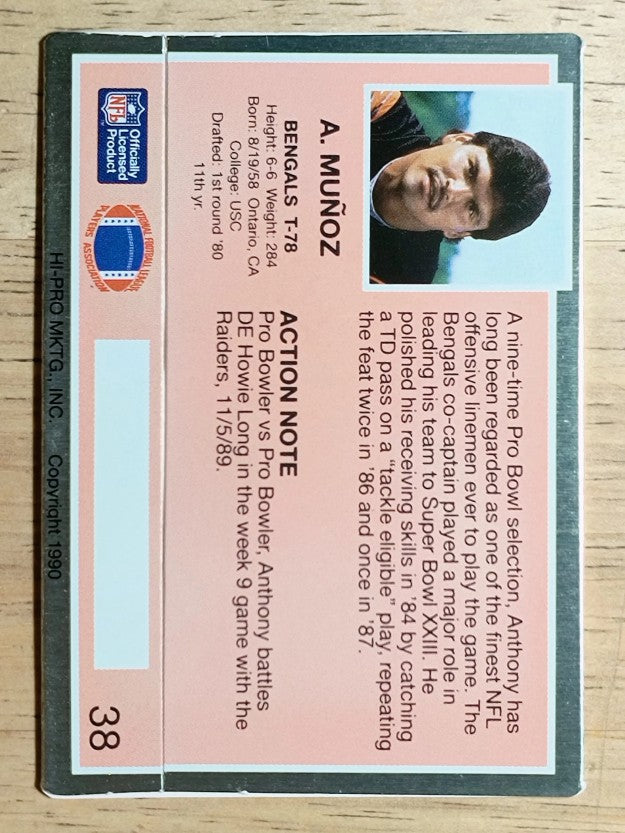 1990 Action Packed #38 Anthony Munoz
