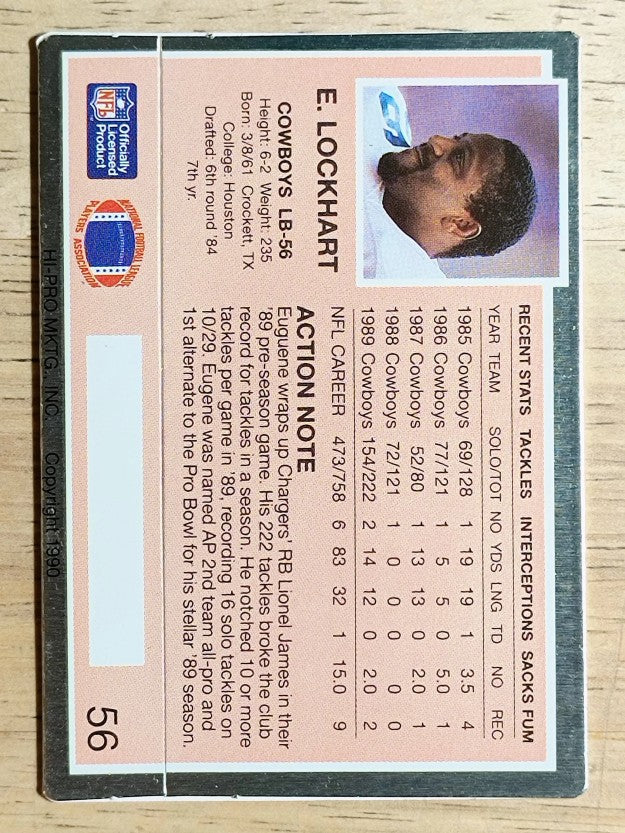 1990 Action Packed #56 Eugene Lockhart
