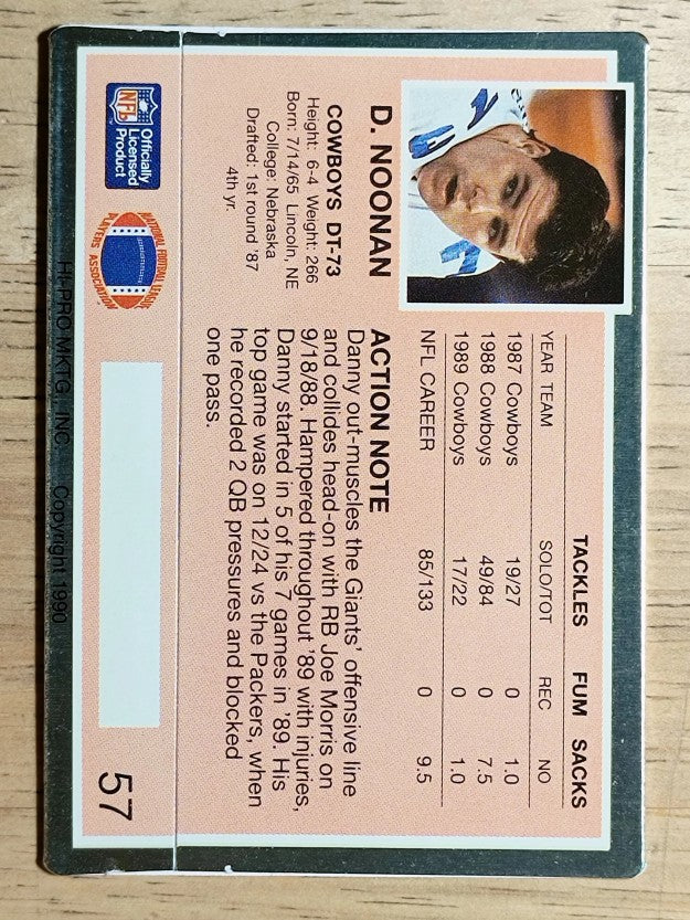 1990 Action Packed #57 Danny Noonan