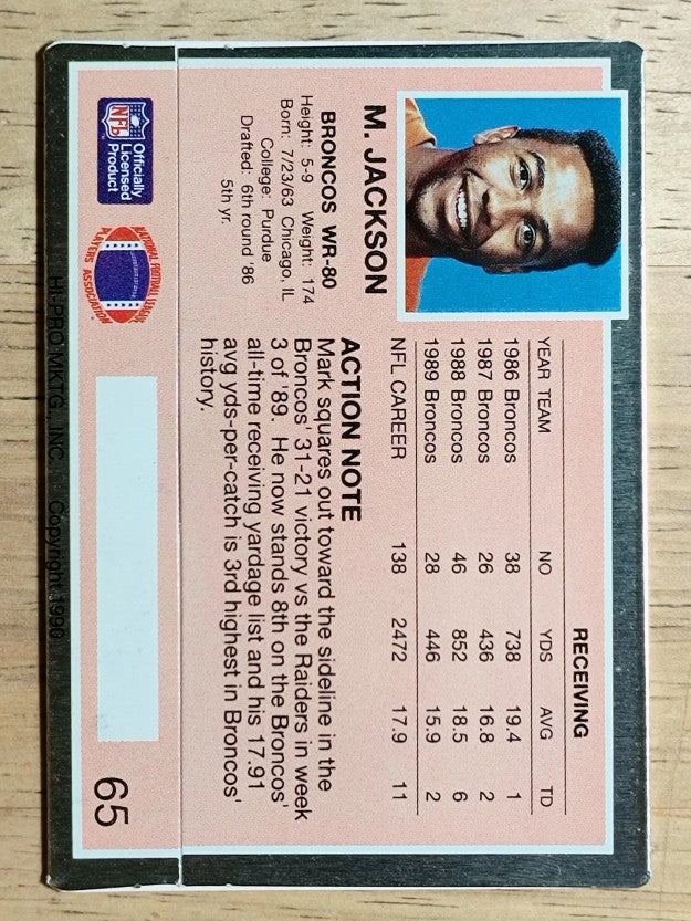 1990 Action Packed #65 Mark Jackson