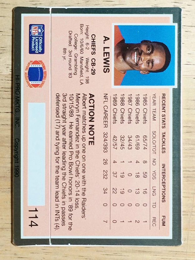 1990 Action Packed #114 Albert Lewis