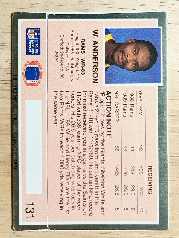 1990 Action Packed #131 Flipper Anderson