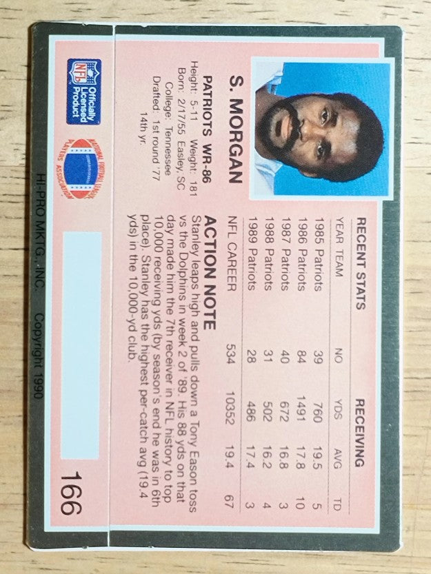 1990 Action Packed #166 Stanley Morgan