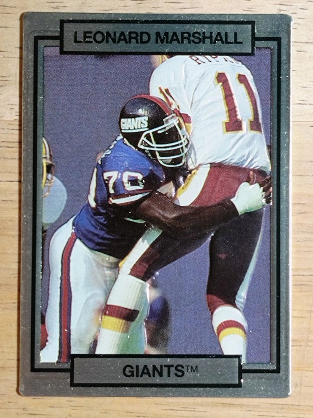1990 Action Packed #185 Leonard Marshall
