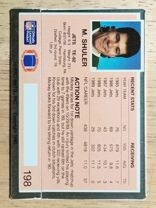 1990 Action Packed #198 Mickey Shuler