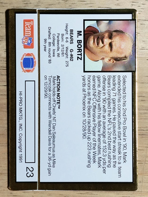 1991 Action Packed #23 Mark Bortz