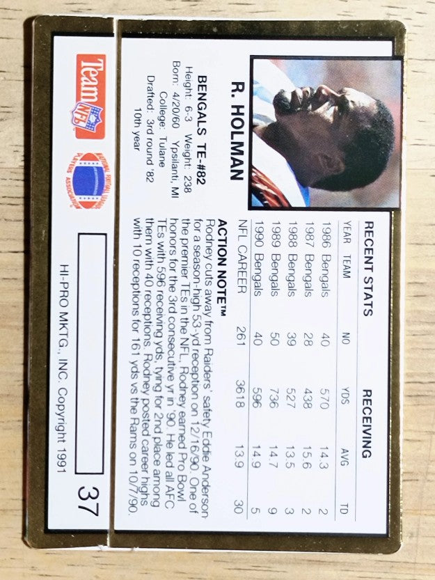 1991 Action Packed #37 Rodney Holman