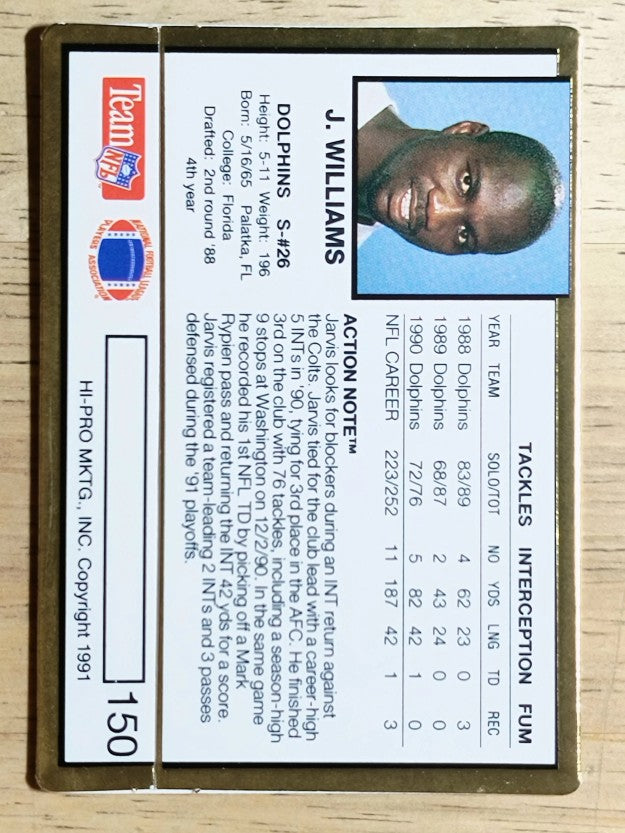 1991 Action Packed #150 Jarvis Williams