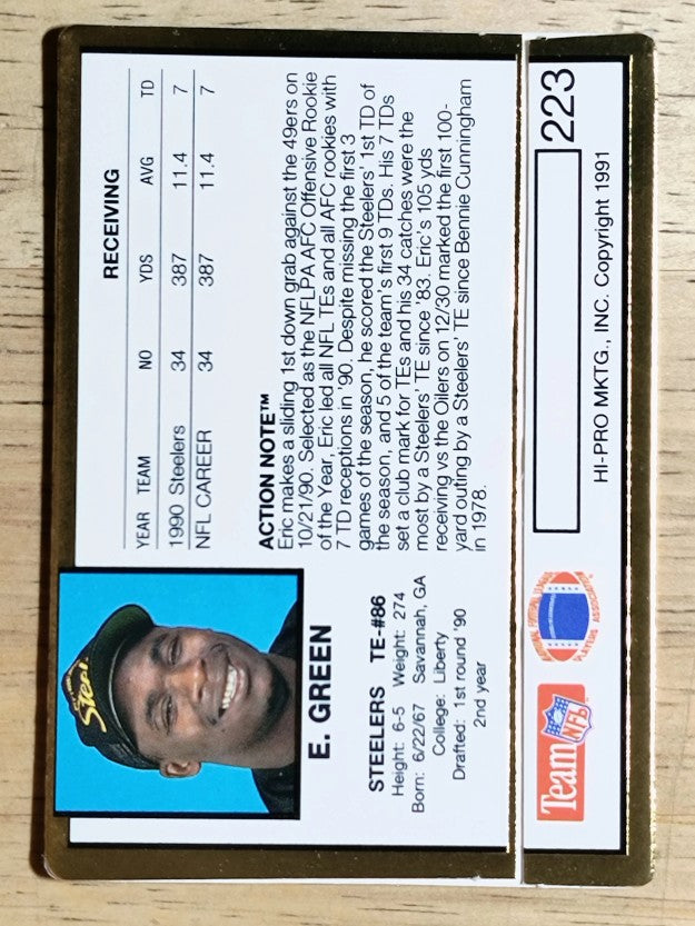 1991 Action Packed #223 Eric Green
