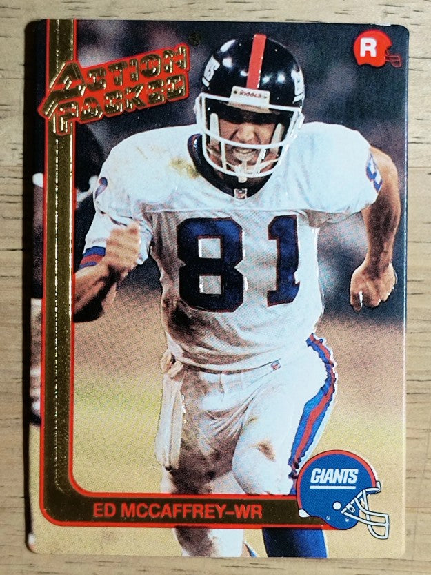1991 Action Packed Rookie Update #23 Ed McCaffrey RC
