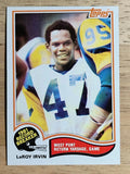 1982 Topps #3 LeRoy Irvin RB