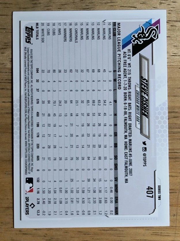 2021 Topps #407 Steve Cishek