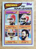 1982 Topps #55 Browns TL/Mike Pruitt/Ozzie Newsome/Clarence Scott/Lyle Alzado