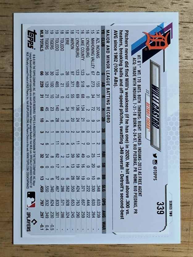 2021 Topps #339 Willi Castro CUP