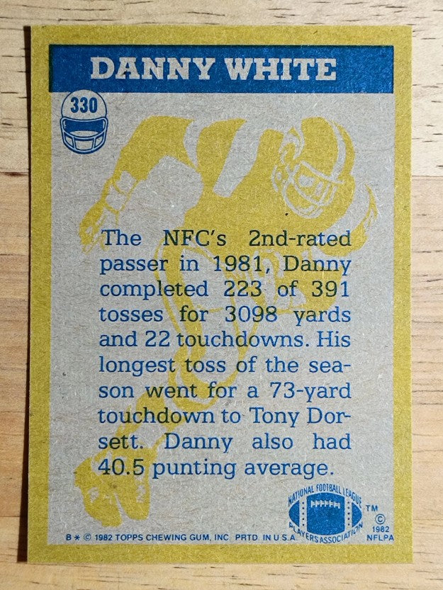 1982 Topps #330 Danny White IA