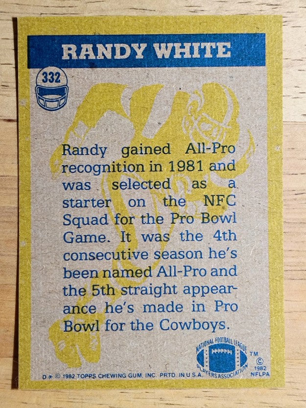 1982 Topps #332 Randy White IA