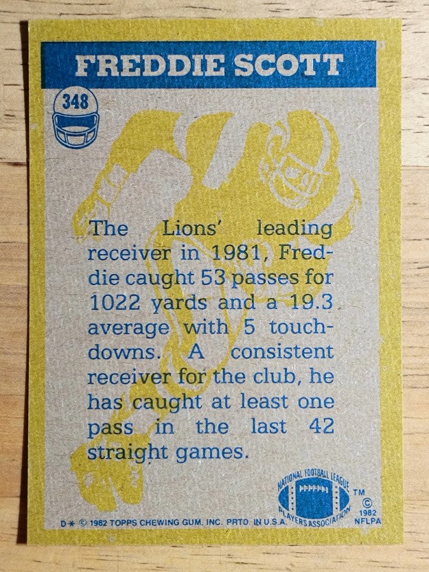 1982 Topps #348 Freddie Scott IA