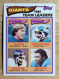 1982 Topps #415 Giants/Rob Carpenter/Johnny Perkins/Beasley Reece/George Martin