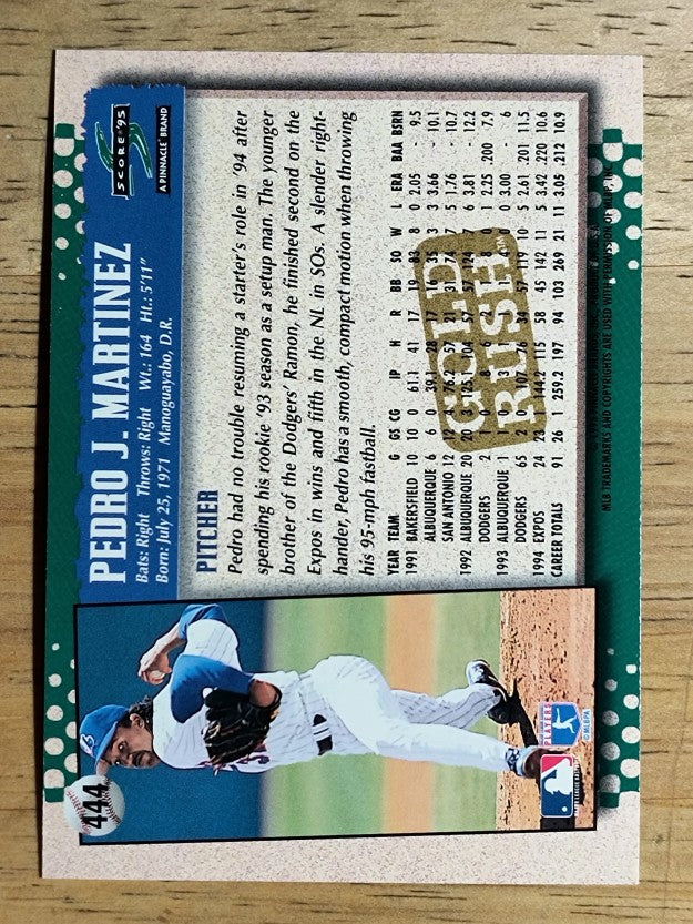 1995 Score Gold Rush #444 Pedro Martinez