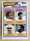 1982 Topps #495 Bucs TL/Jerry Eckwood/Kevin House/Cedric Brown/Lee Roy Selmon