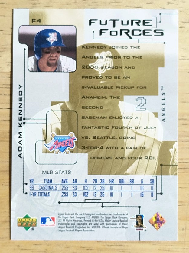 2000 Upper Deck Pros and Prospects Future Forces #F4 Adam Kennedy
