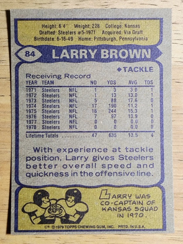 1979 Topps #84 Larry Brown (EXMT)