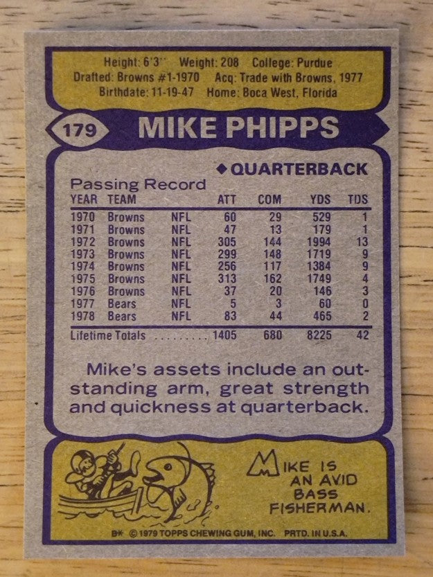 1979 Topps #179 Mike Phipps (NM)