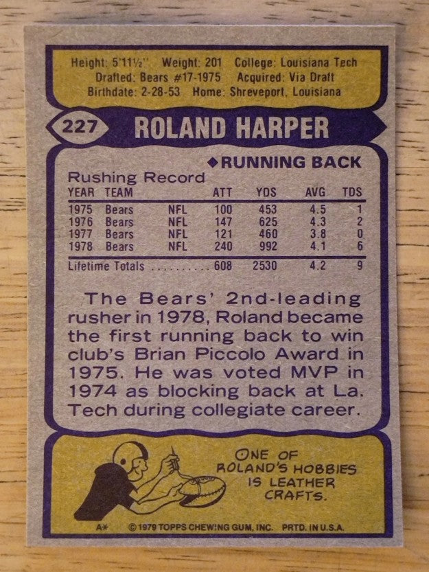 1979 Topps #227 Roland Harper (NM)