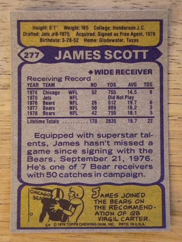 1979 Topps #277 James Scott (NMMT)