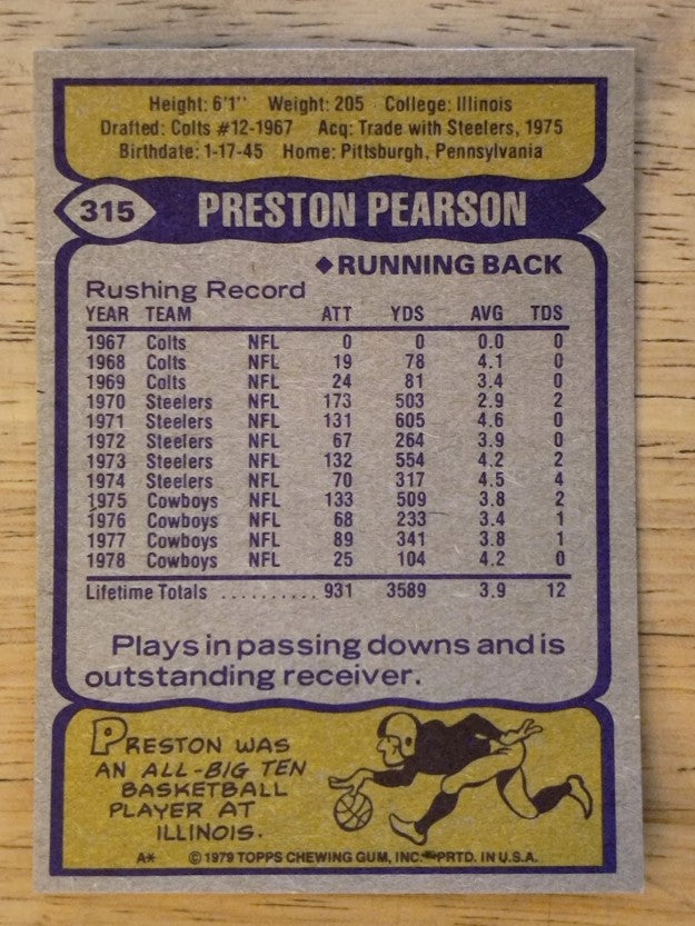 1979 Topps #315 Preston Pearson (NMMT)