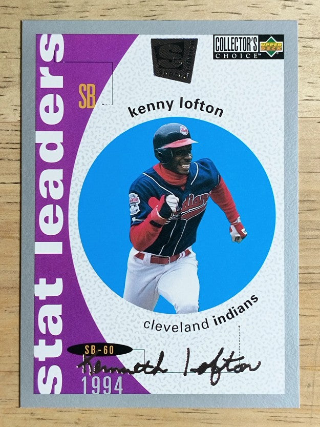 1995 Collector's Choice SE Silver Signature #139 Kenny Lofton