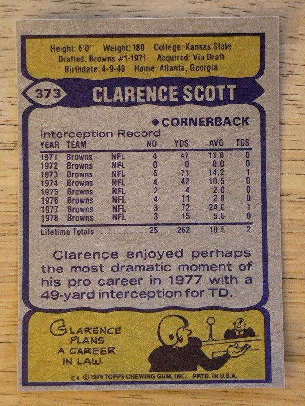1979 Topps #373 Clarence Scott (EXMT)