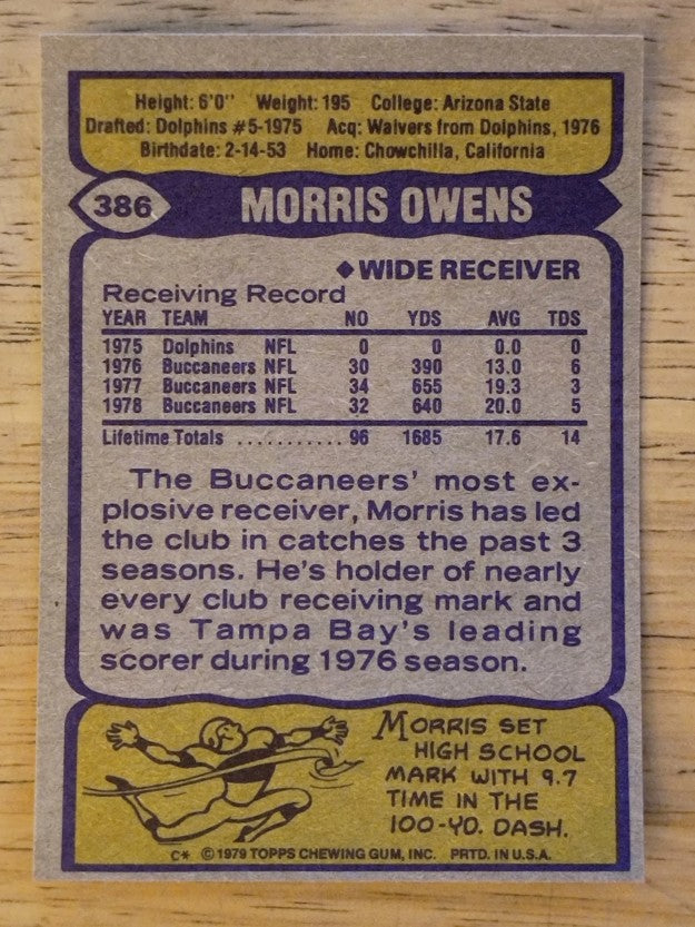 1979 Topps #386 Morris Owens (NM)