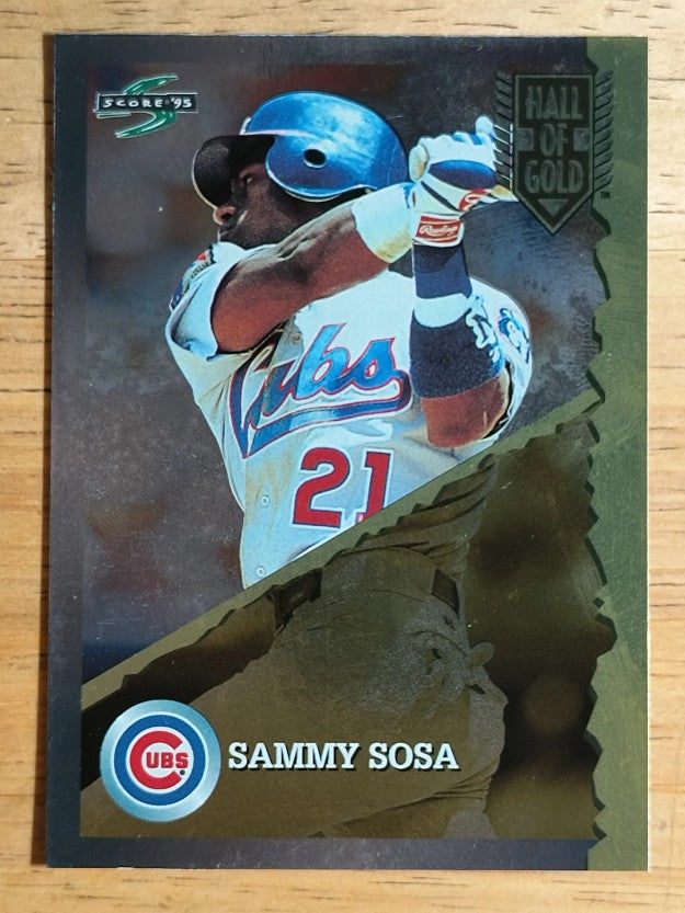 1995 Score Hall of Gold #HG31 Sammy Sosa