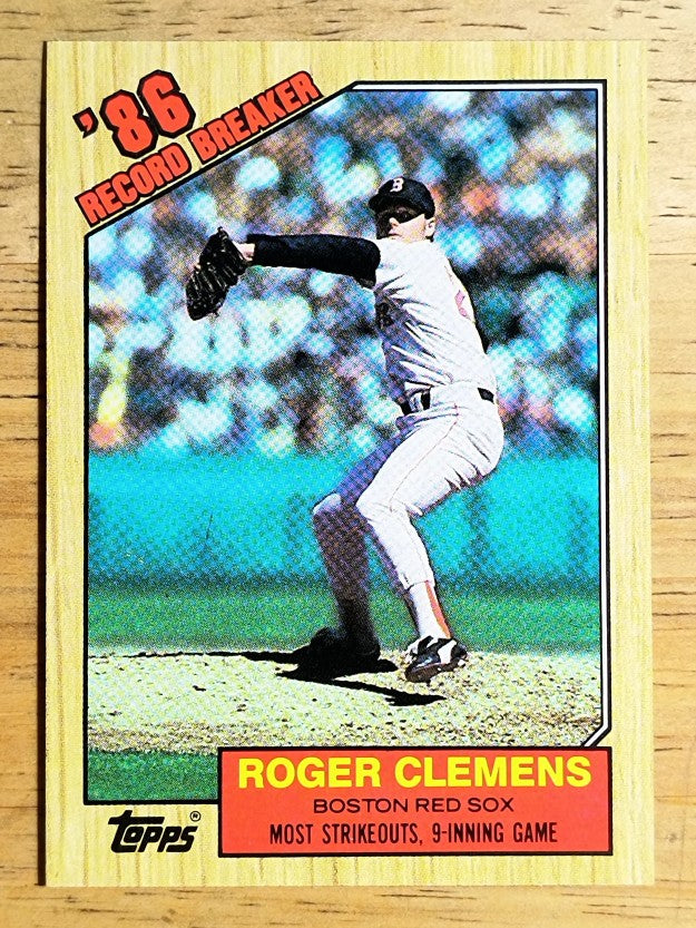 1987 Topps #1 Roger Clemens RB