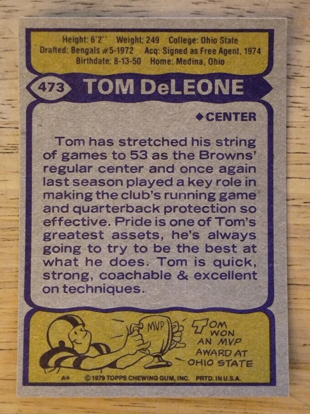 1979 Topps #473 Tom DeLeone (NMMT)