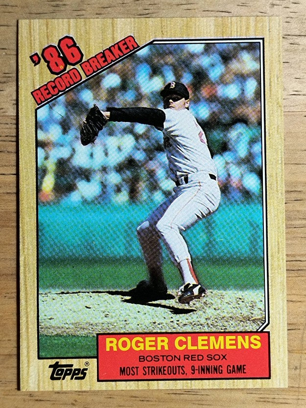 1987 Topps #1 Roger Clemens RB