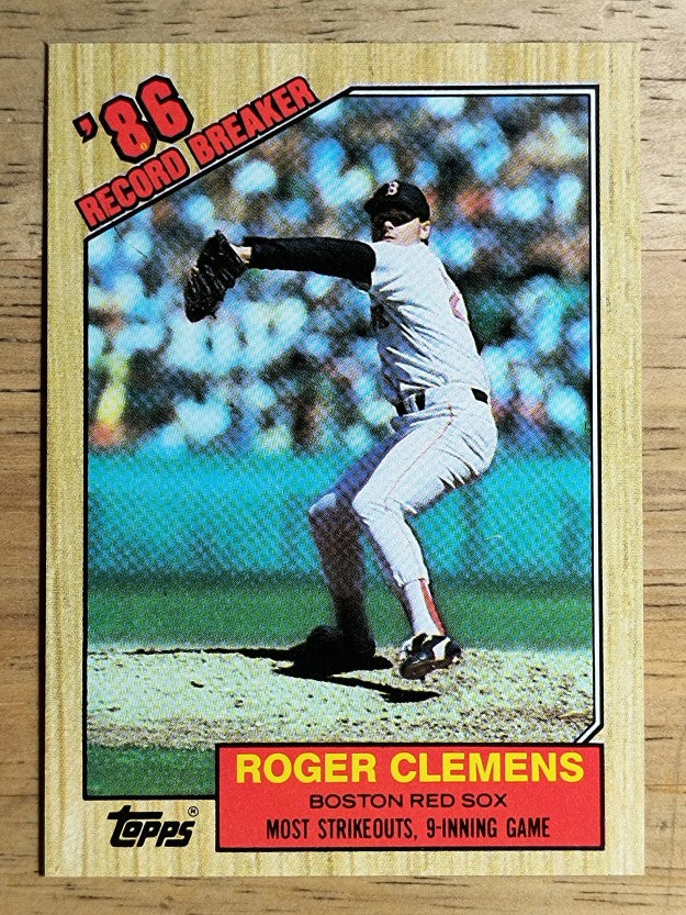 1987 Topps #1 Roger Clemens RB
