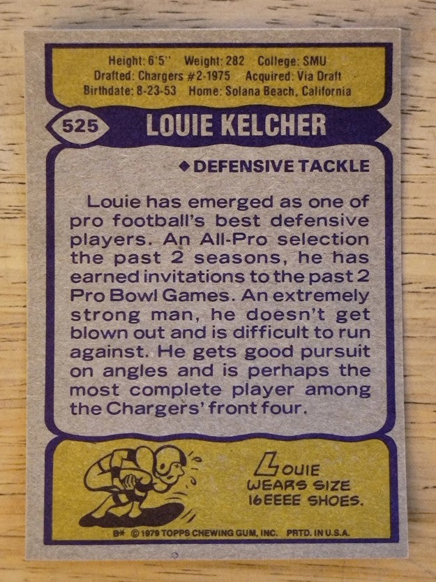 1979 Topps #525 Louie Kelcher AP (NM)