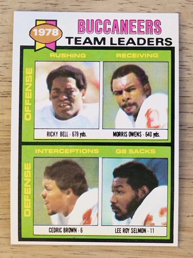 1979 Topps #526 Ricky Bell/Morris Owens/Cedric Brown/Lee Roy Selmon TL (EXMT)