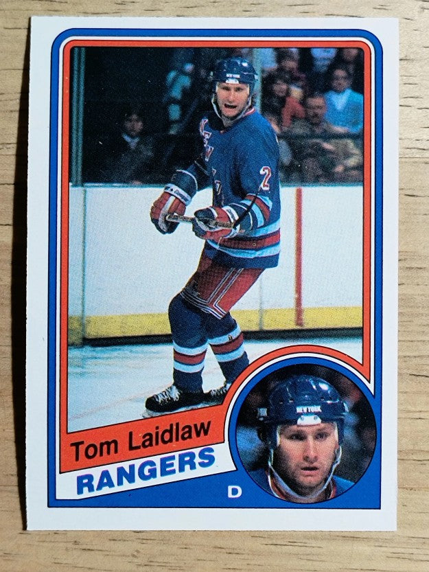 1984-85 O-Pee-Chee #144 Tom Laidlaw