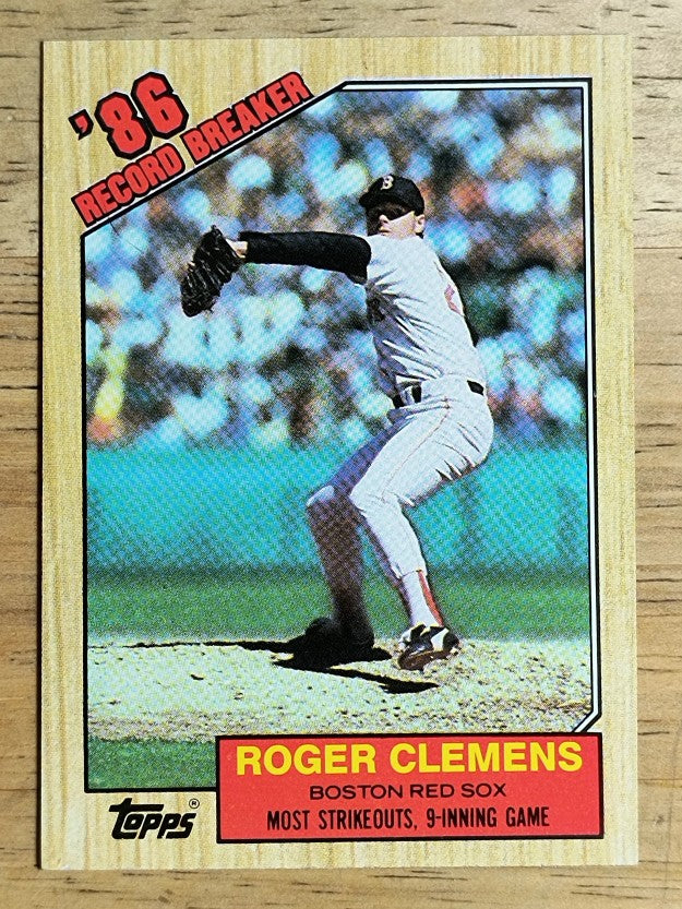 1987 Topps #1 Roger Clemens RB