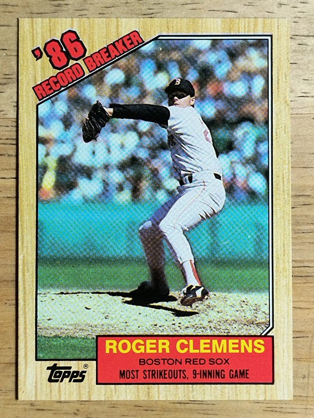 1987 Topps #1 Roger Clemens RB
