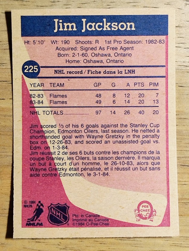 1984-85 O-Pee-Chee #225 Jim Jackson