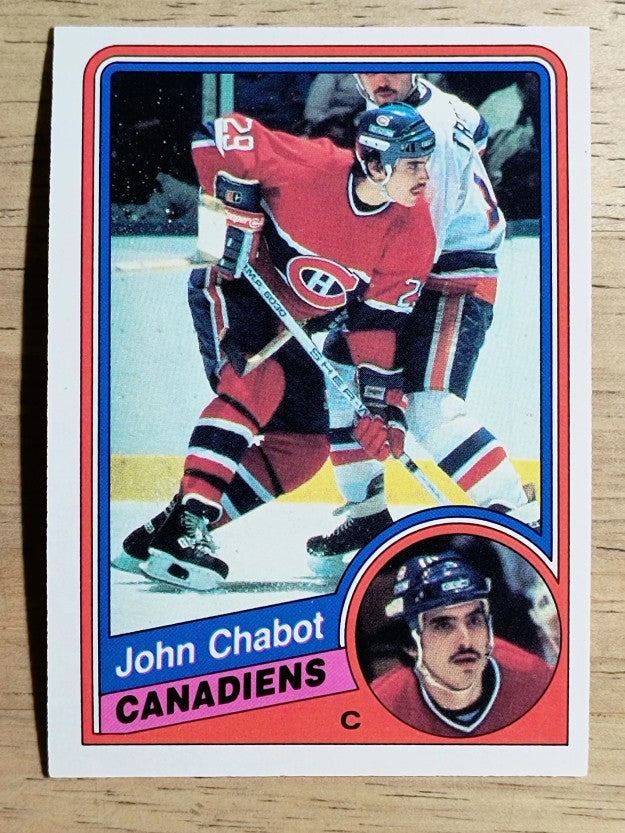 1984-85 O-Pee-Chee #258 John Chabot RC